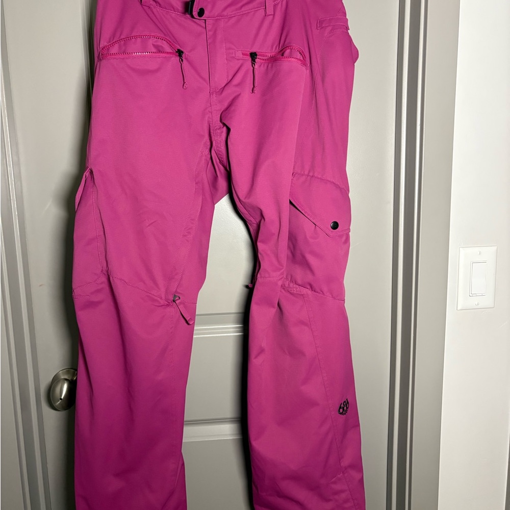 686 Black and Purple Snow Pants